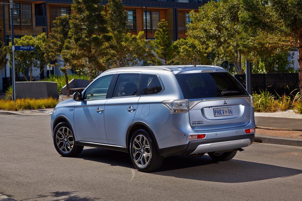 The Mitsubishi Outlander PHEV. The Mitsubishi Outlander PHEV.